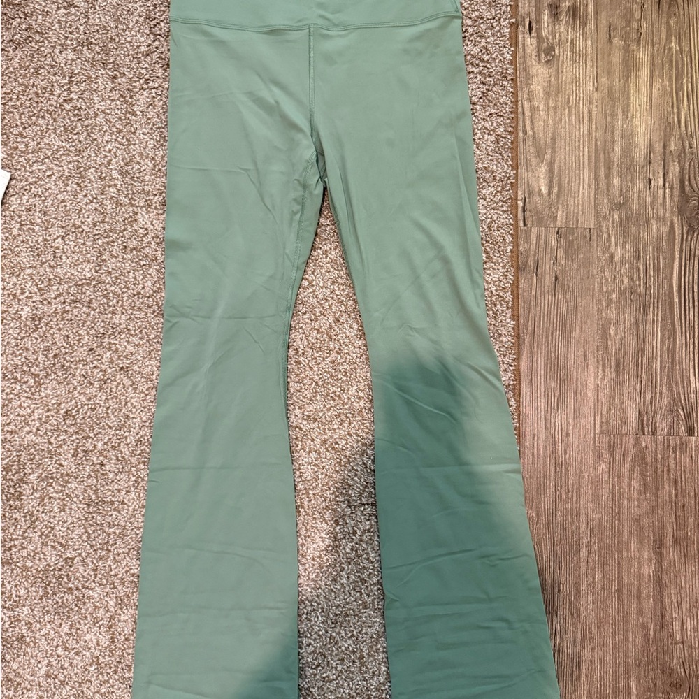 All in Motion Green Flare Leggings